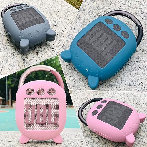 Miniatura 11 de JCHPINE Funda de silicona para altavoz Bluetooth portátil JBL Clip 4, funda protectora de transporte para JBL Clip 4 altavoz Bluetooth portátil