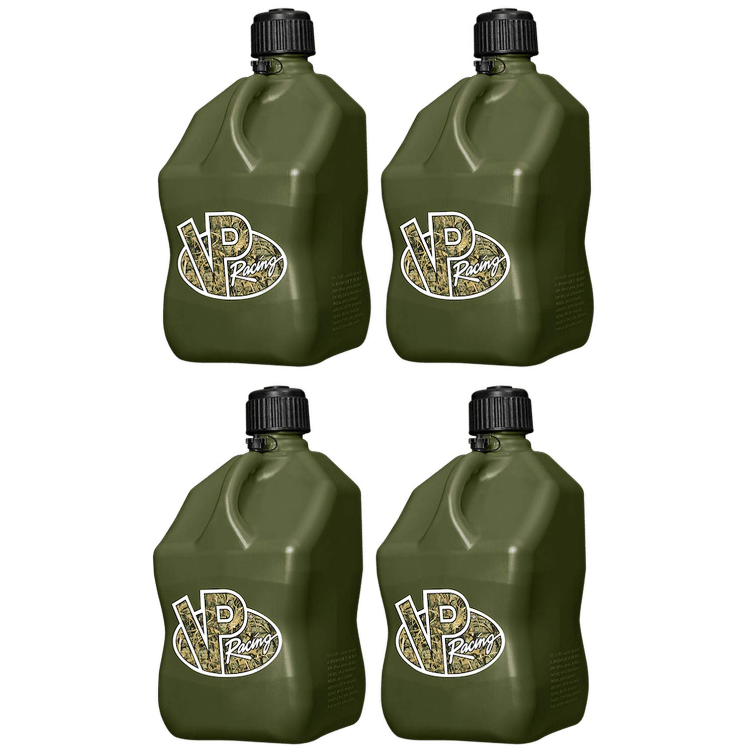 VP RacingFuels 3842, Camo Square Motorsport Container - 5.5 Gallon (4 Pack)