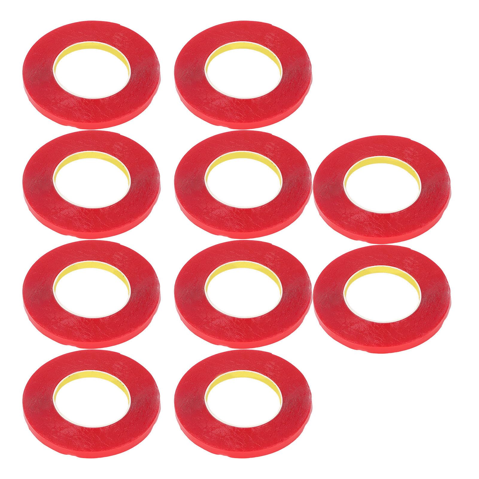 10 rollos de cinta adhesiva acrílica transparente de doble cara, cinta de montaje resistente para instalación Phot G, cinta acrílica transparente con él, pared
