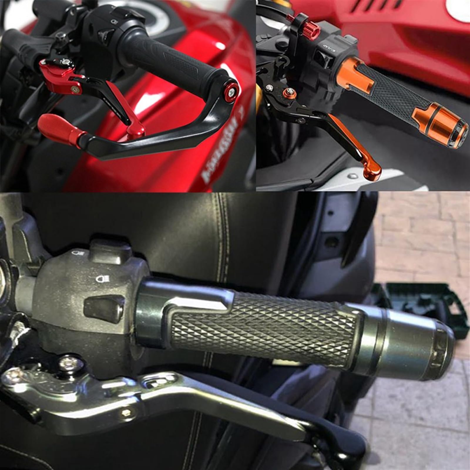 Motocykl Składana Dźwignia Hamulca Sprzęgła Uchwyty Kierownicy Dla CB600F 599 Dla Hornet 1998 1999 2000 2003 2004 2005 2006 (Color : Silver)