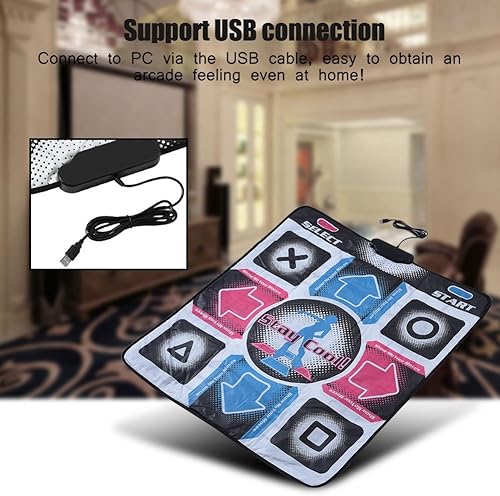 Miniatura 4 de Bewinner - Bloc de baile para niños y adultos, antideslizante, duradero, resistente al desgaste, para baile, música, juego, bailarina, manta con