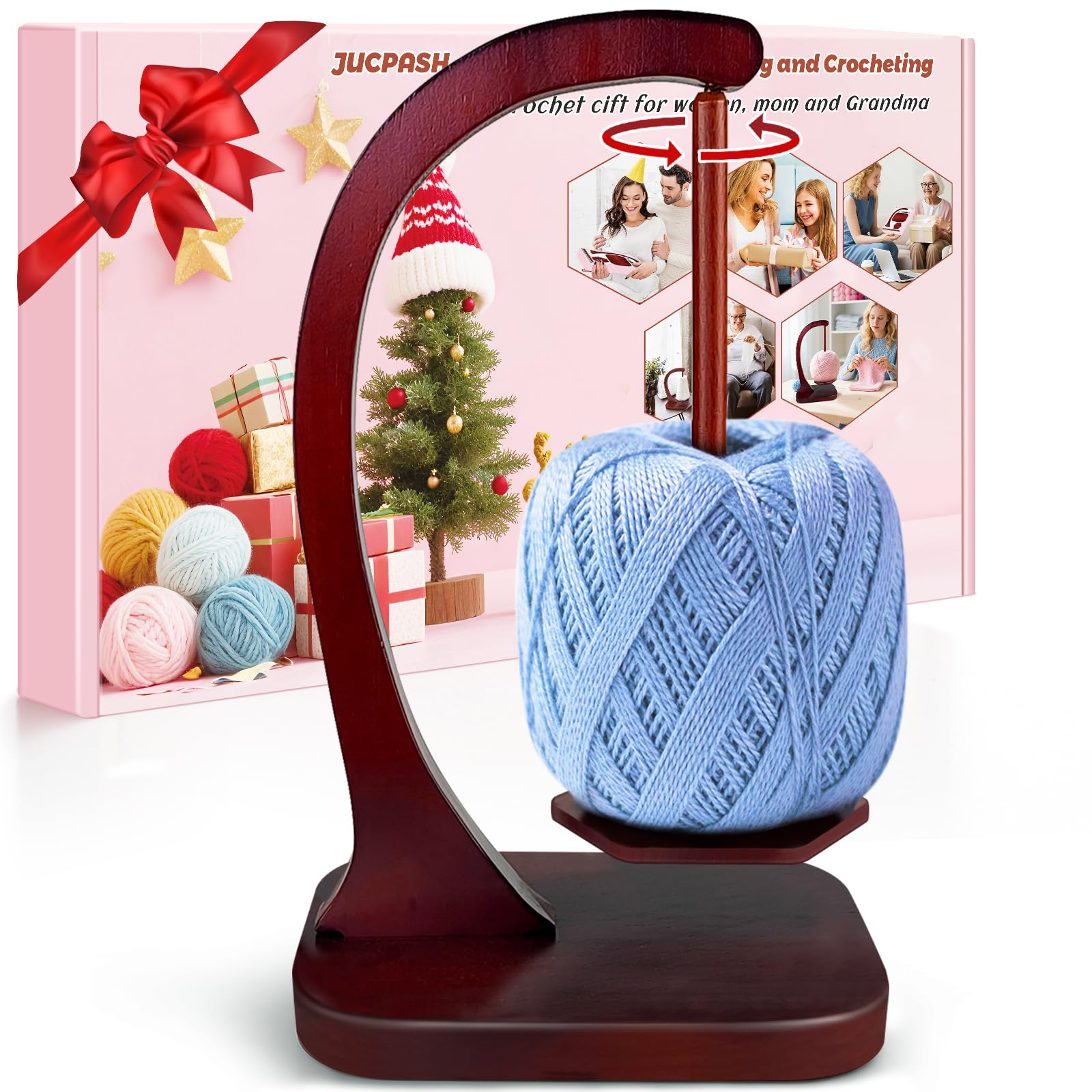 Amazon.com: JUCPASH Yarn Holder for Crocheting and Knitting