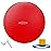 Fitvids Anti-Burst Slip Resistant Exercise Ball - 34-inch - Red - 31-34in (78-85cm), XXL - Red