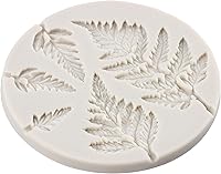Vista 5 de Molde de silicona de hojas de árbol de helecho, moldes de fondant, molde de helecho para decoración de pasteles, decoración de cupcakes, caramelo