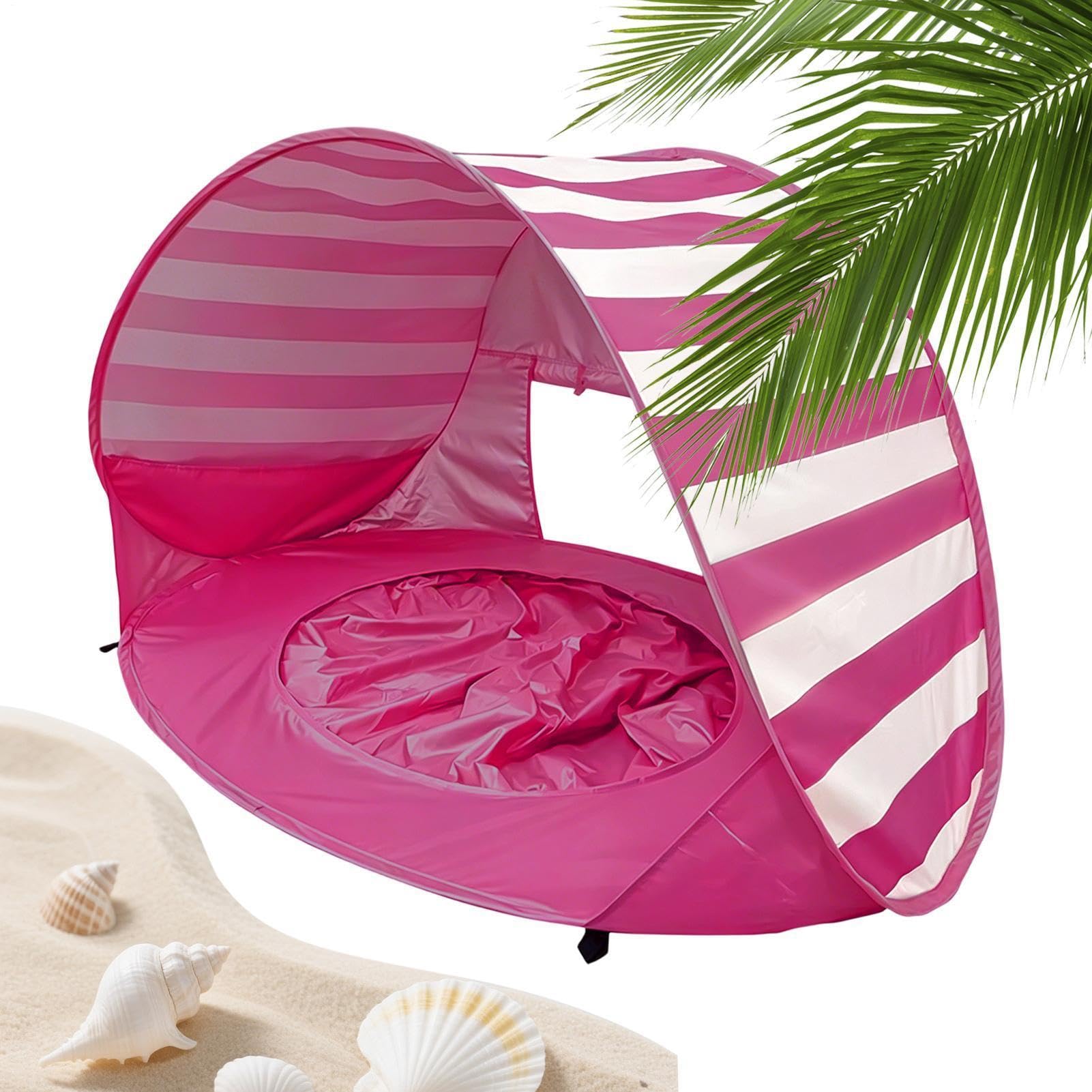 Tenda Da Spiaggia Per Bambini, Portatile con mini piscina e protezione raggi UV, Tenda Da Spiaggia Solare, per viaggi, campeggio, picnic, gite, giardino e cortile