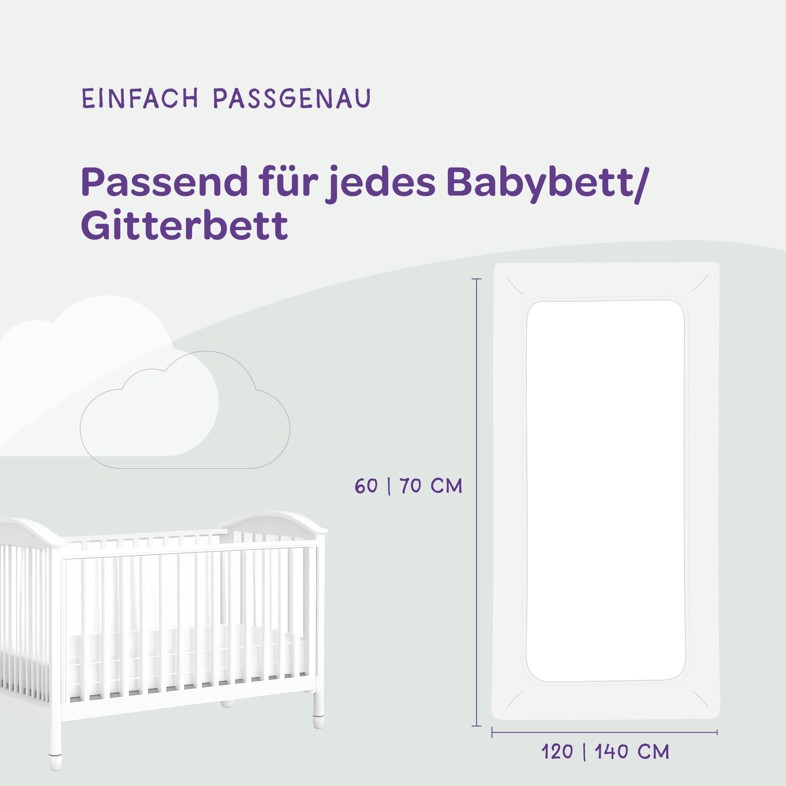 Träumeland T015202 Materasso per bambini Breeze, 70 x 140 cm