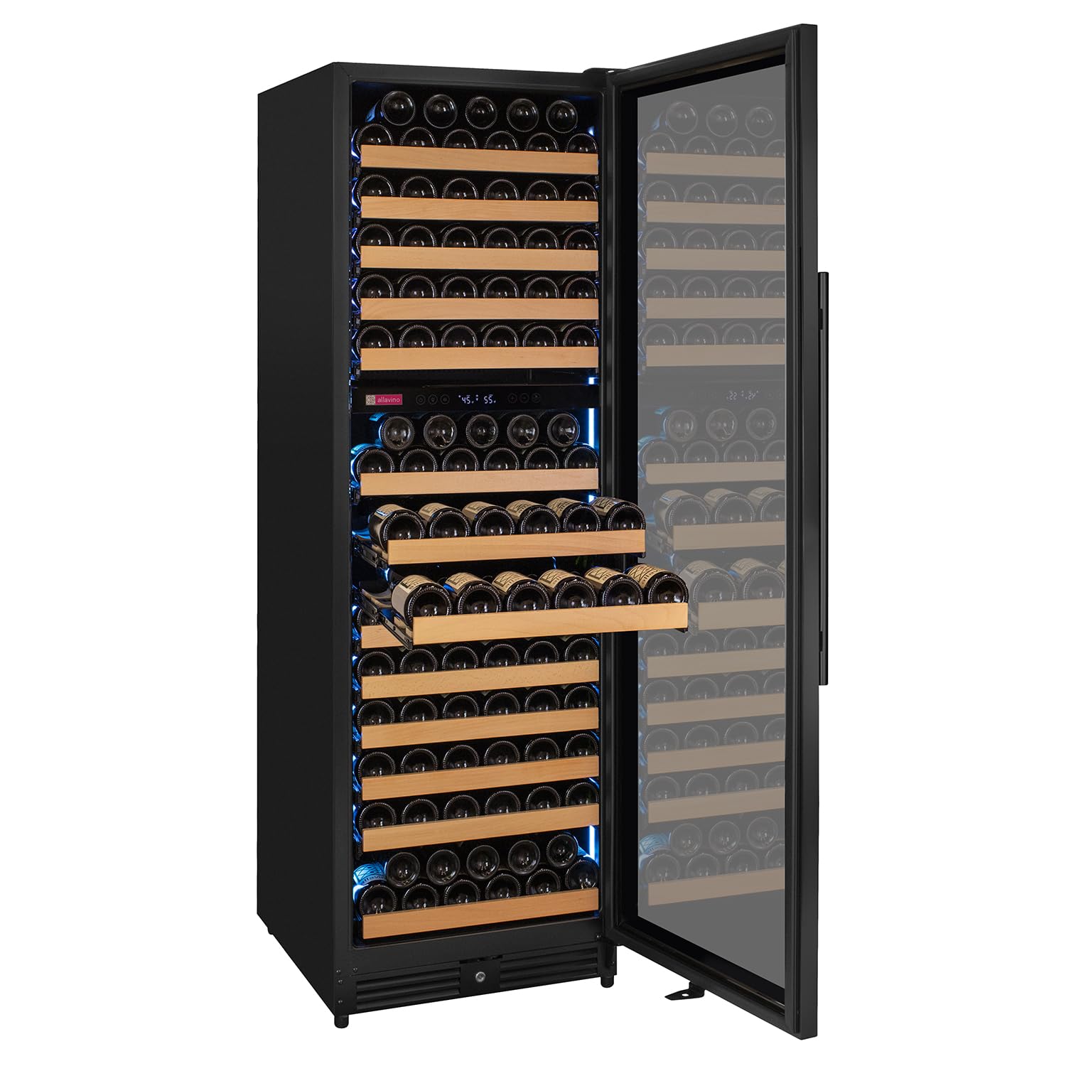 Allavino Vsw71ld-2br Wine Refrigerator, Right Hinge, Black Metal on Fridge.com - View 2