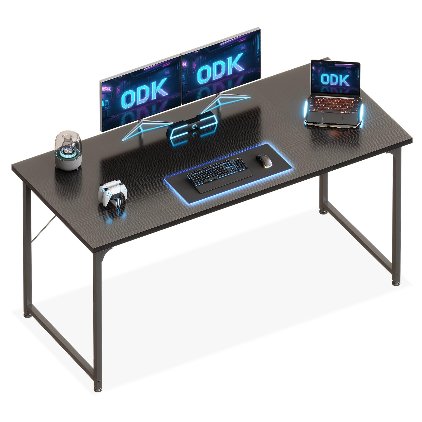 ODK Schreibtisch, Computertisch Bürotisch, Schreibtisch Klein Weiß Arbeitszimmer Holz PC Tisch Officetisch Für Home, Office