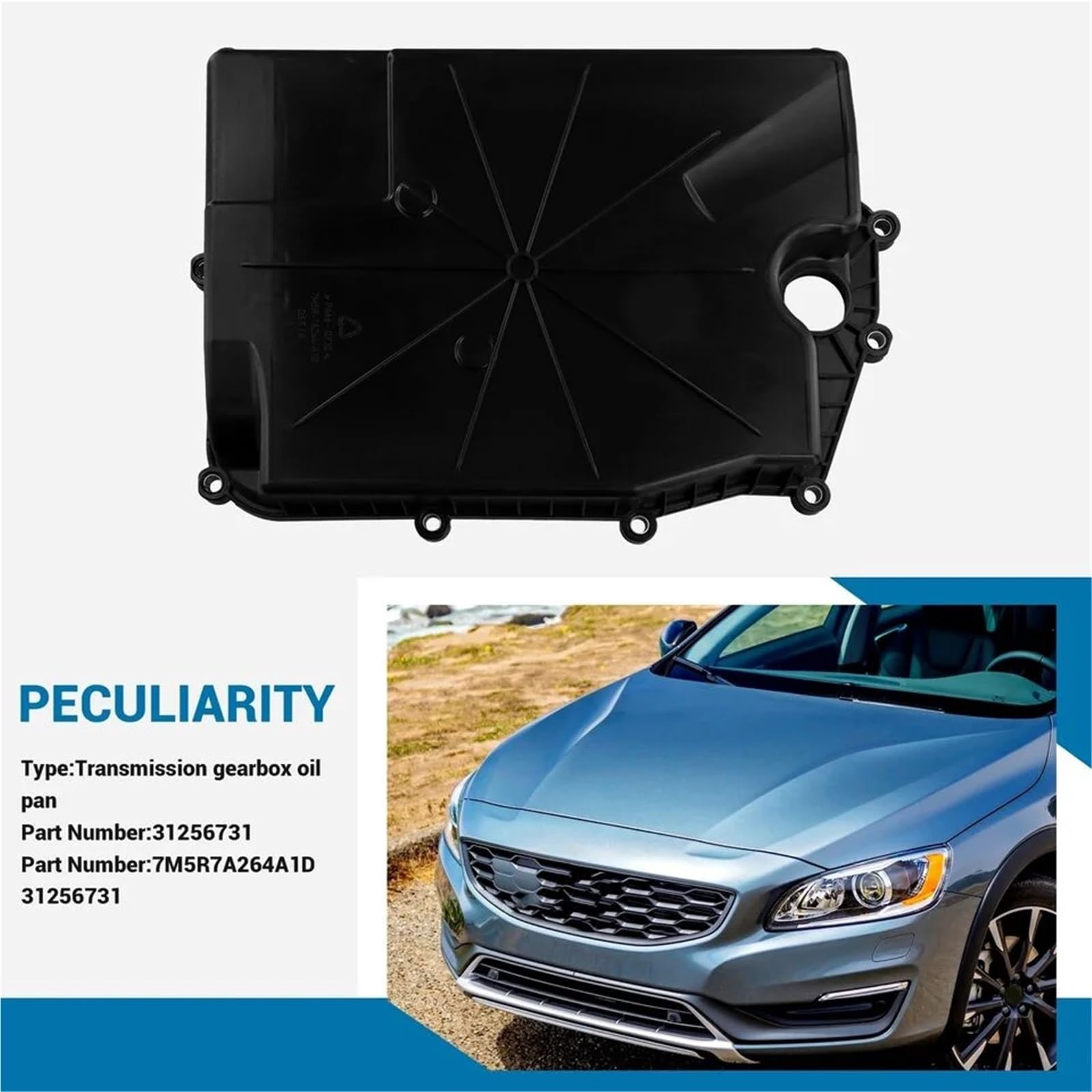Coppa Dell'olio Motore Coppa deLll'olio del cambio 31256731 adatta per Volvo S40 C30 C70 S80 XC60 V60 sostituzione