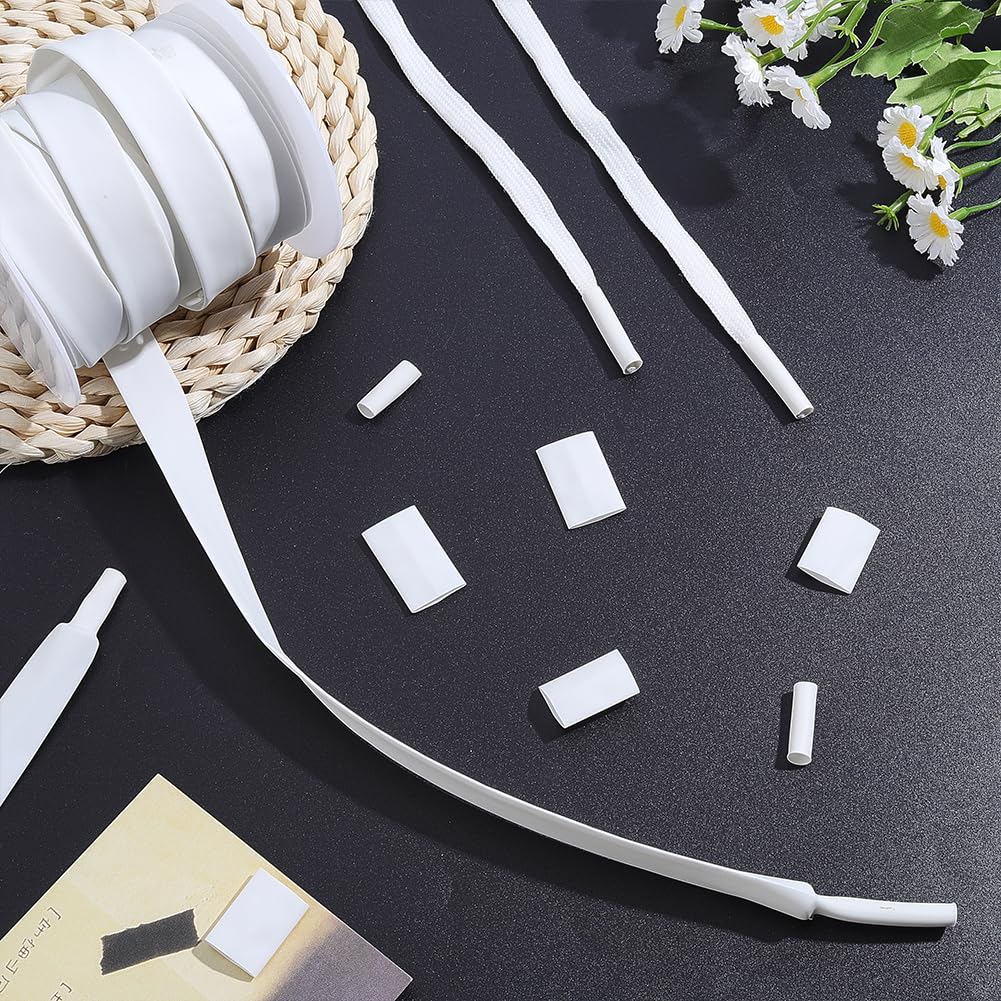 BENECREAT Tubo termorretráctil de 20 m, funda de aislamiento de alambre de polietileno, envoltura retráctil eléctrica de 17,5 mm de ancho para protección de cables y proyectos de bricolaje, color