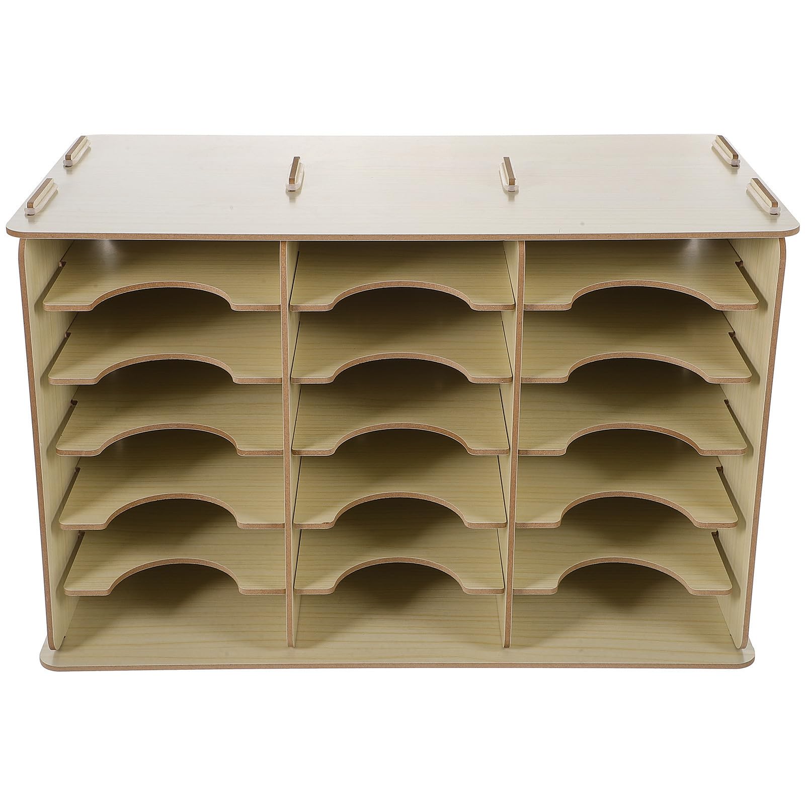 Boîte de rangement bois multi-compartiments, cadeau idéal pour un collègue