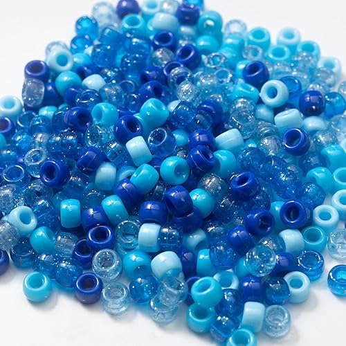 Miniatura 5 de 1000 cuentas de poni de 0.236 x 0.315 pulgadas a granel para manualidades, pulseras, collares, joyería, aretes, trenzado de cabello (rojo vino)