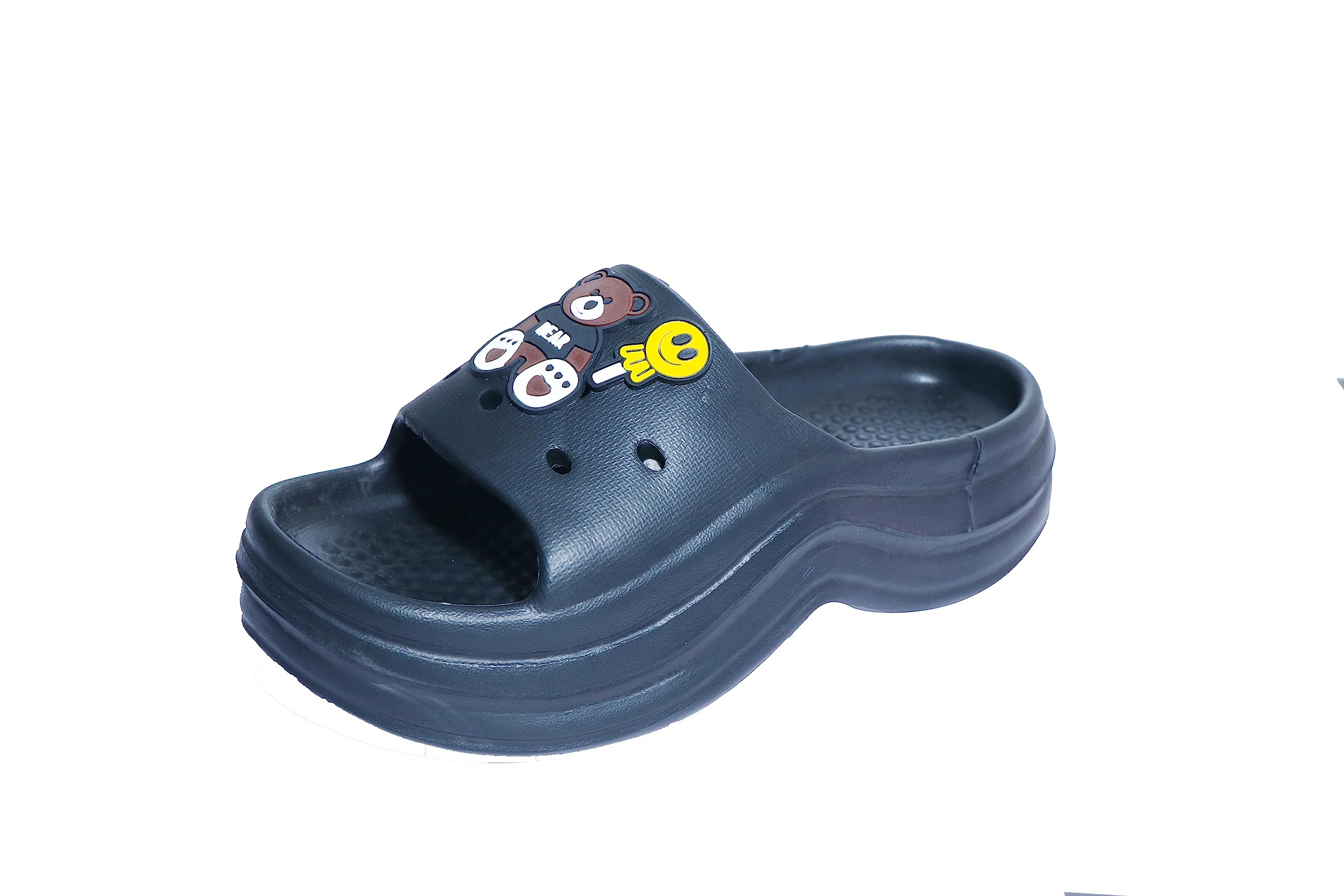 HOCKWOOD Stylish Lightweight Soft Home Beach Slippers for Women & Girls, Non Slip (Black, numeric_4) (B0C9CGD8LZ) Amazon Price History, Amazon Price Tracker