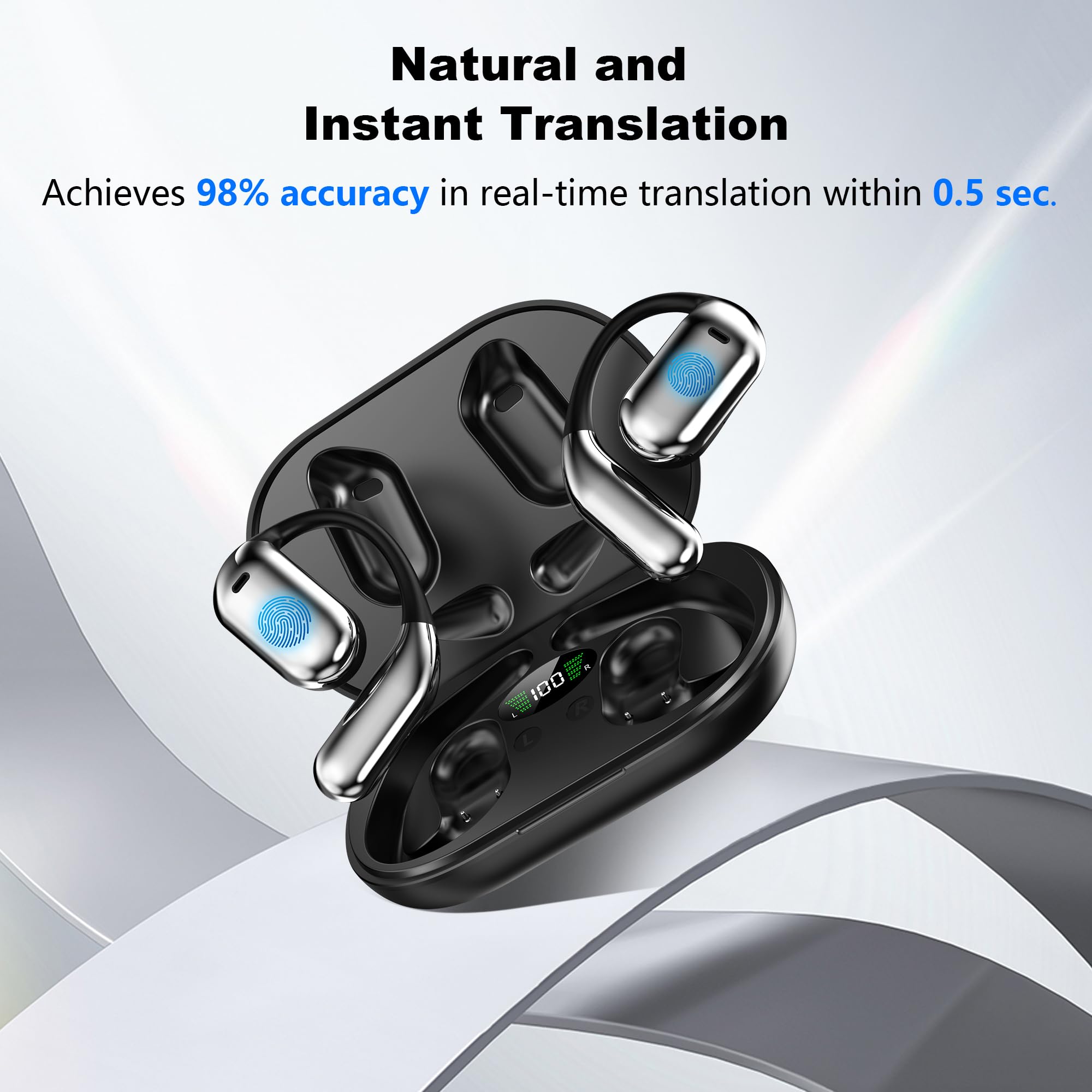 Translation Earbuds - 3-in-1 Real Time AI Translator