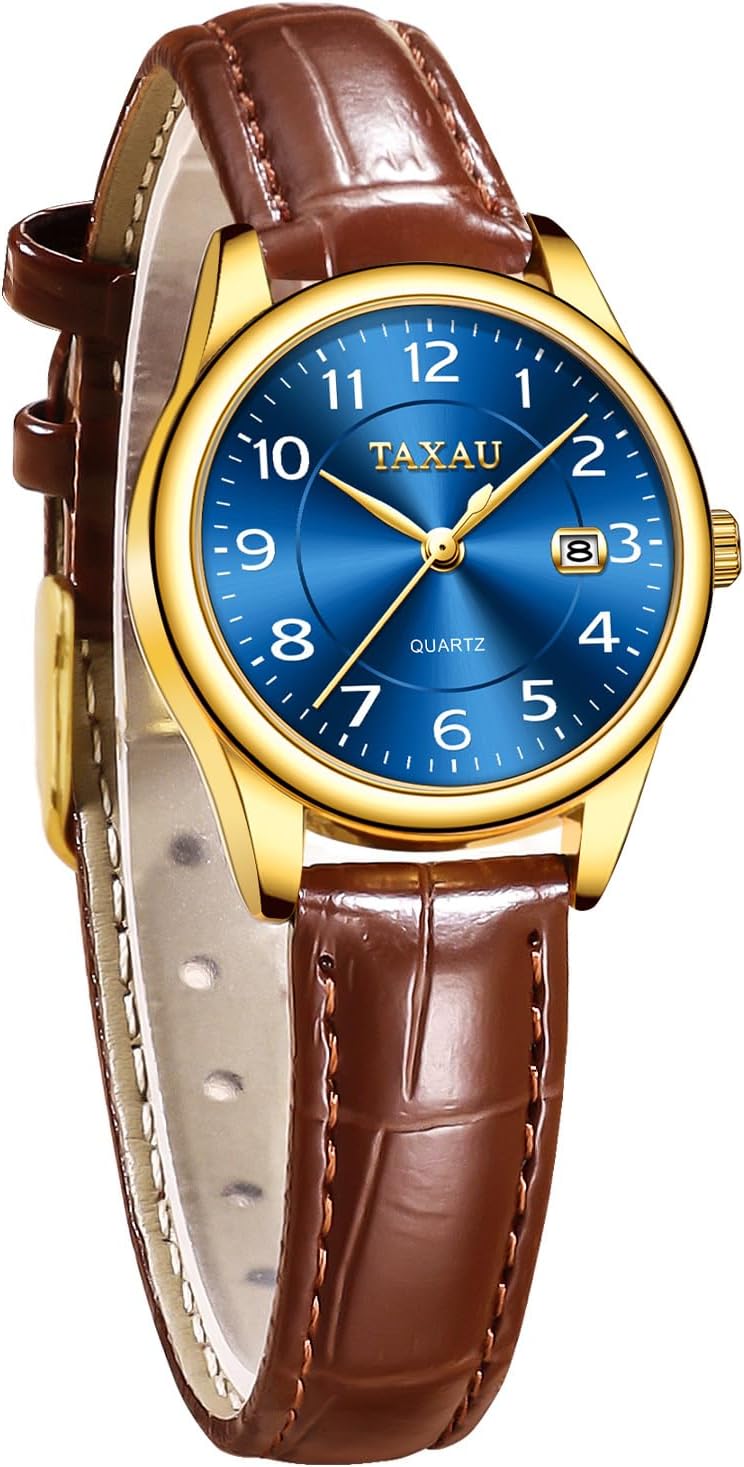 Women Watches Dress Waterproof Analog Quartz Leather Band