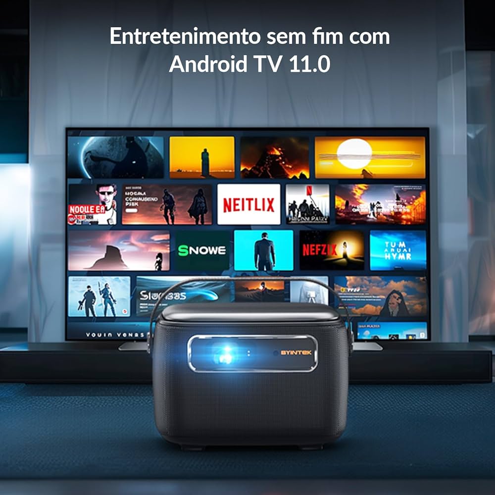 BYINTEK R20 Pro オートフォーカスプロジェクター 3D機能 Mini projetor BYINTEK R20 Max, inteligente 5G WiFi BT 5.0