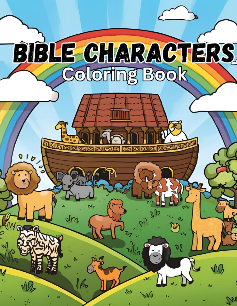 Bible Characters Coloring Book: Bold and Easy Images for Kids