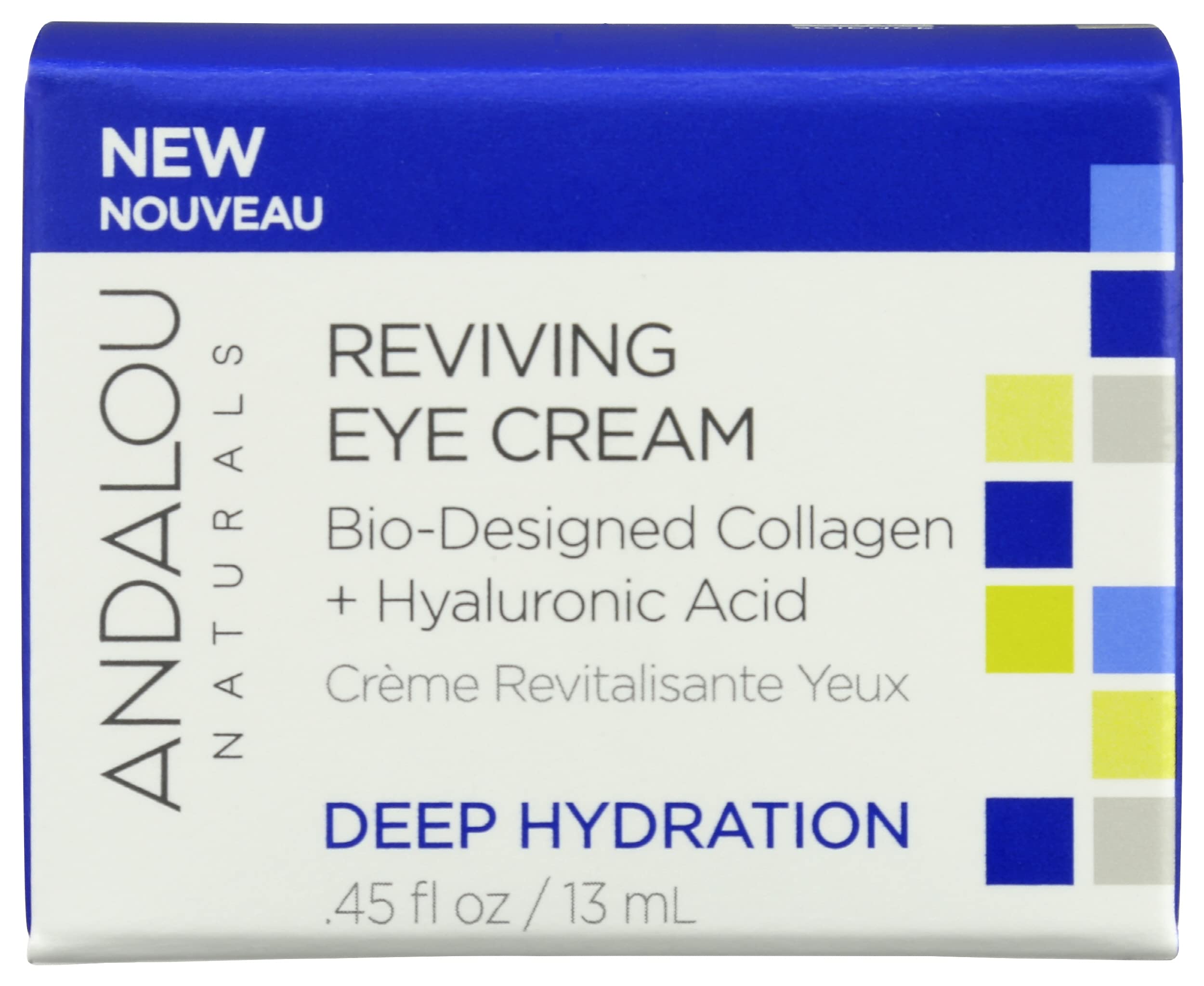 Andalou Naturals Deep Hydration Reviving Eye Cream - 0.45oz Pack of 1