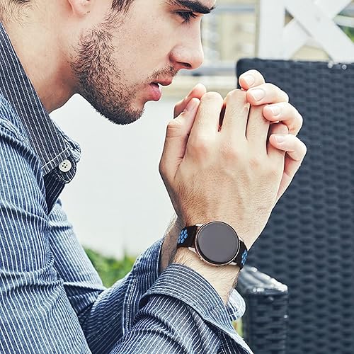 Miniatura 7 de Paquete de 2 correas deportivas para Garmin Venu 2 Plus, Venu Sq  Venu  Vivoactive 3 correas de reloj para mujeres y hombres, correa deportiva de