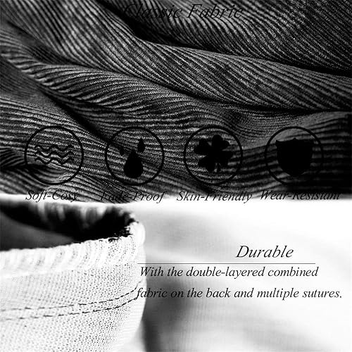 Miniatura 2 de NONCHI Funda para silla puff para adultosadolescentes (sin relleno), almacenamiento de animales de peluche de pana de alta calidad, funda para sofá