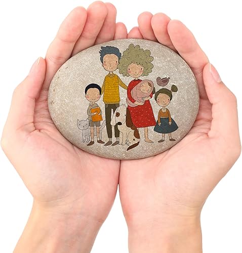 Sasylvia 20 rocas de río grandes para pintar, 3.2 a 4.7 pulgadas, rocas de río lisas planas para pintar piedras para manualidades, rocas para