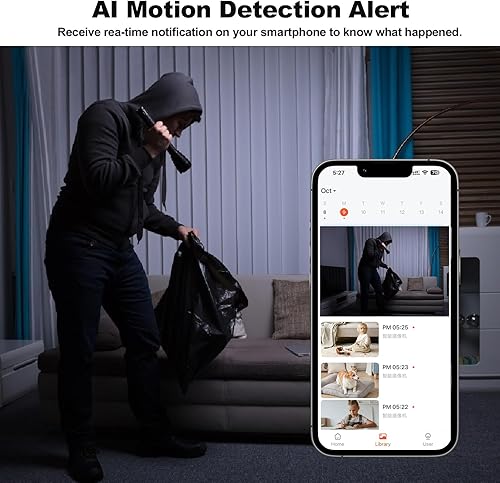 Miniatura 4 de Cámaras 2K para seguridad en el hogar, visión nocturna, 6 LED IR cámara interior para ancianos, bebéperromascota, cámara Findview para mascotas,