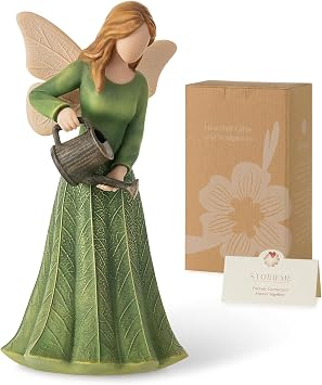 Storieme Gardening Gifts for Gardeners Women Unique Garden Angel Figurine Gift for Plant Lovers Mom Grandma - Best Indoor Garden Decor Mothers Day Birthday Gift Ideas