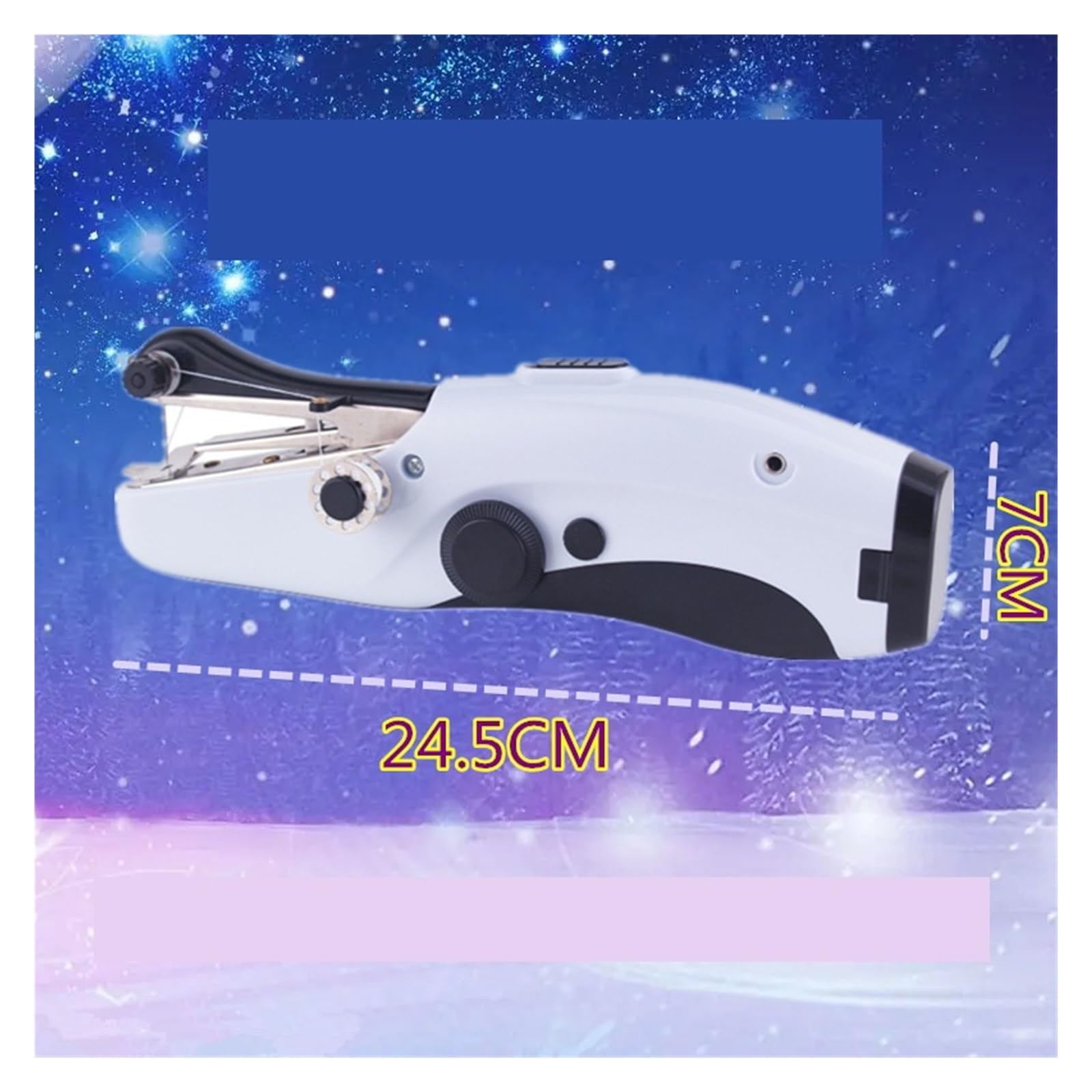 Máquina de Coser eléctrica pequeña portátil automática para el hogar, Micro Sastre Mini Potente, silenciosa y Estable.,Automatic+Plug+Sewing Kit