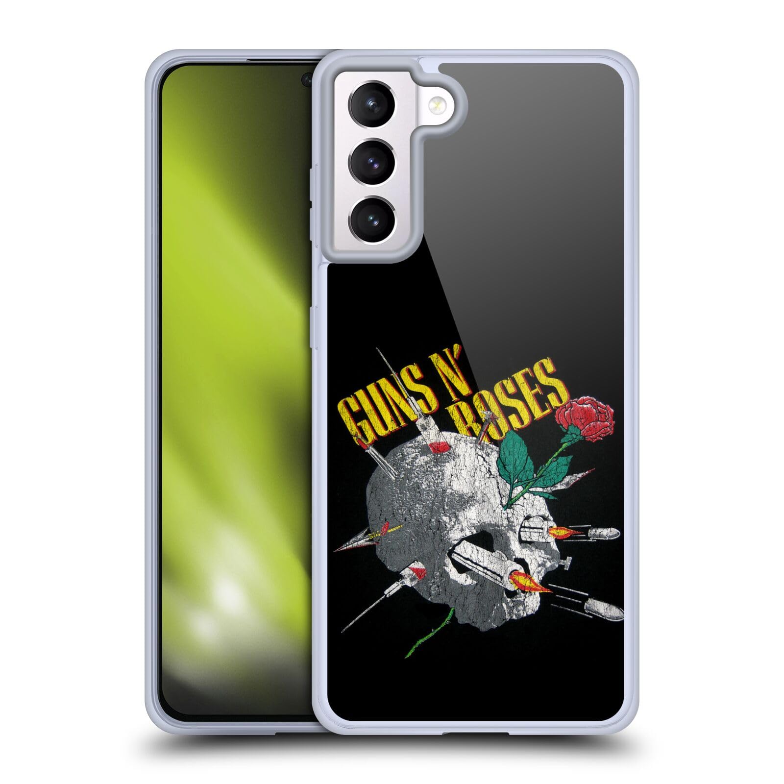 Funda silicona Samsung Galaxy S21+ 5G antigolpes diseño Guns N' Roses retro 7