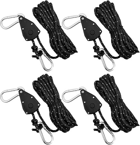 4 PCS Corde de Tente Réfléchissante Fangehong