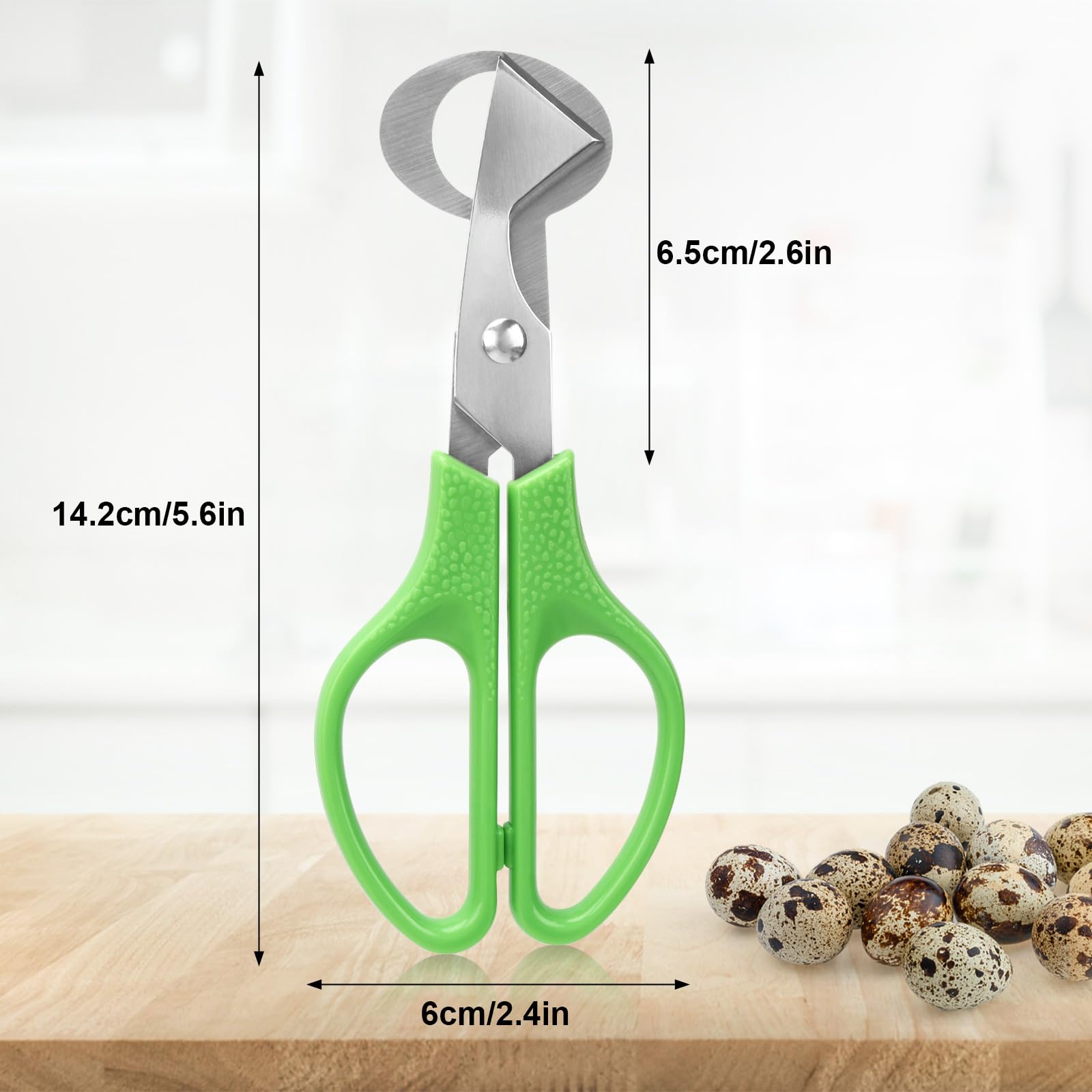 LYCXAMES Quail Egg Scissors, Quail Egg Scissors, Stainless Steel Egg Shells Cutting Scissors, Small Egg Scissors, Quail Eggs - Image 4