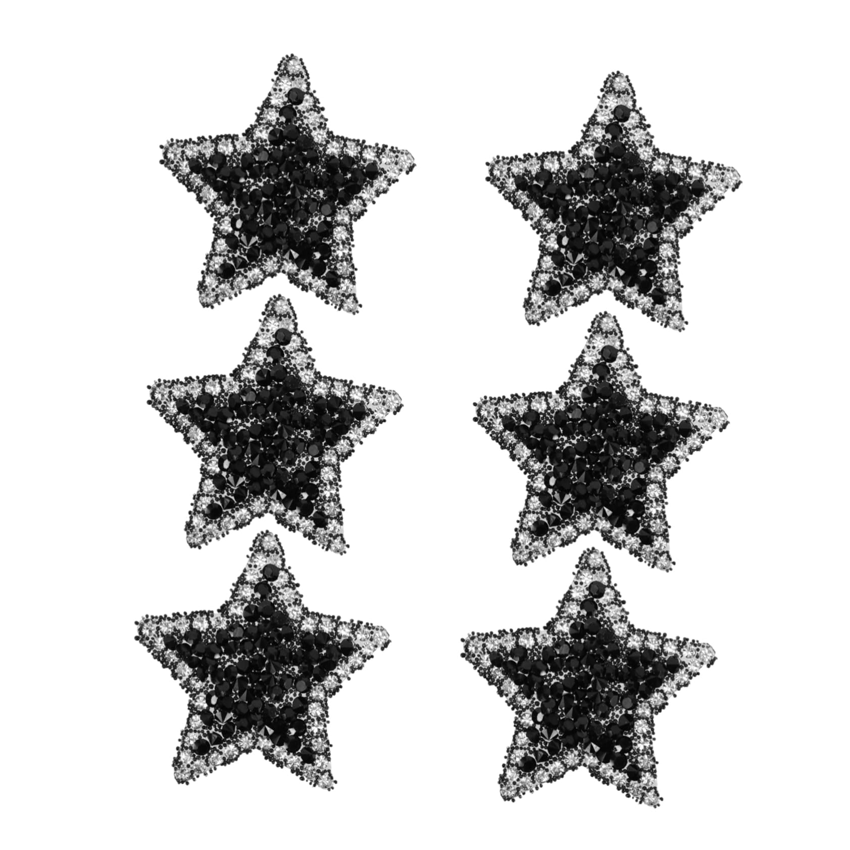 Adornos de estrella con brillo para costura y sombreros craft hat pack de 30 piezas