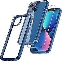 Vista 126 de TAURI Funda magnética 5 en 1 diseñada para iPhone 14 para iPhone 13, [compatible con MagSafe] con 2 protectores de pantalla + 2 protectores de lente