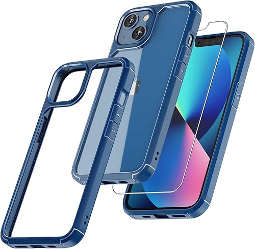 Miniatura 112 de TAURI - Funda a prueba de golpes para iPhone 15 Plus de 6.7 pulgadas, 3 en 1, no se pone amarilla, con 2 protectores de pantalla, protección
