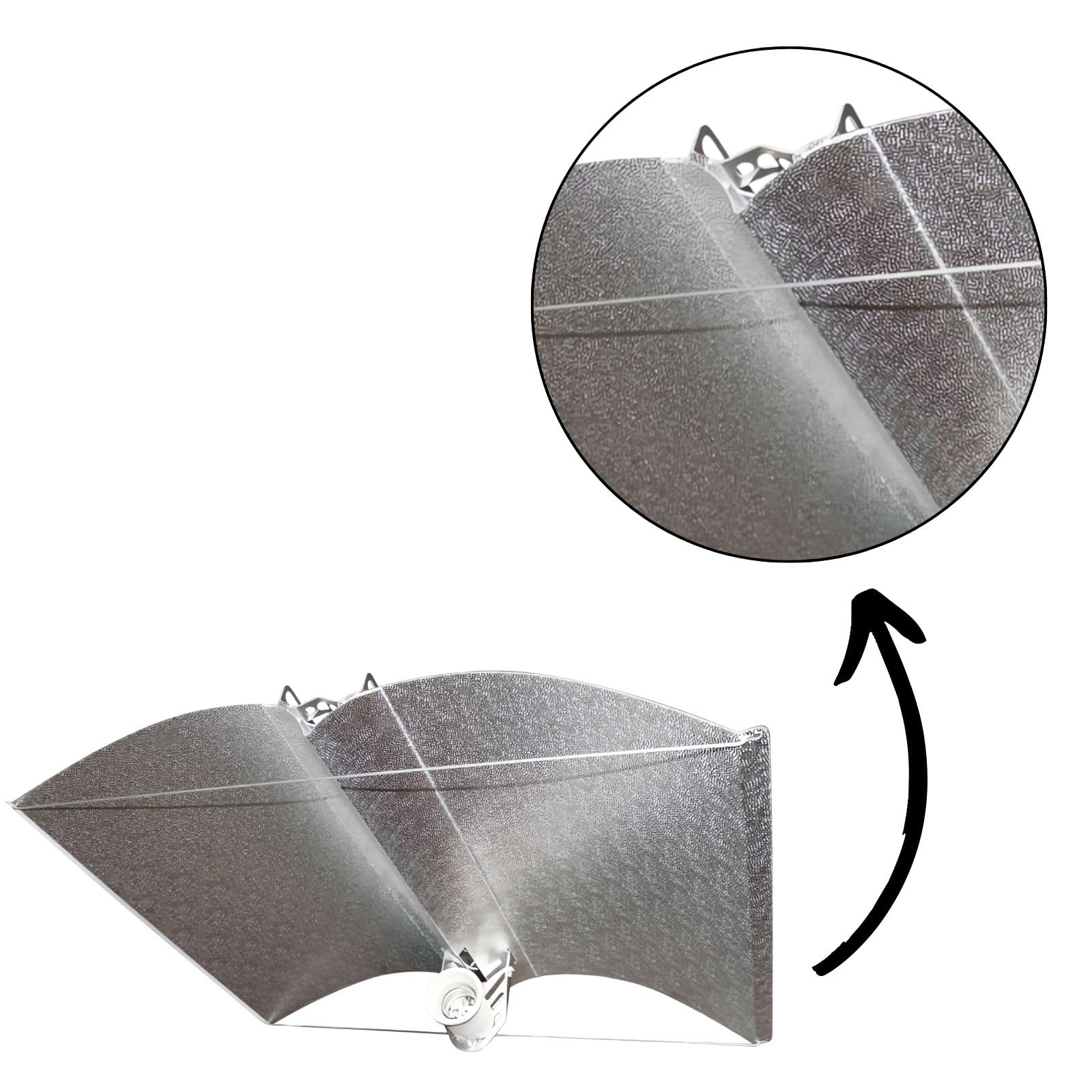 Weedness XL Riflettore Lampada 55x60 cm con E40 Attacco per NDL & MHL Illuminazione - Lampada Piante Crescita Interna Lampada Vapori di Sodio