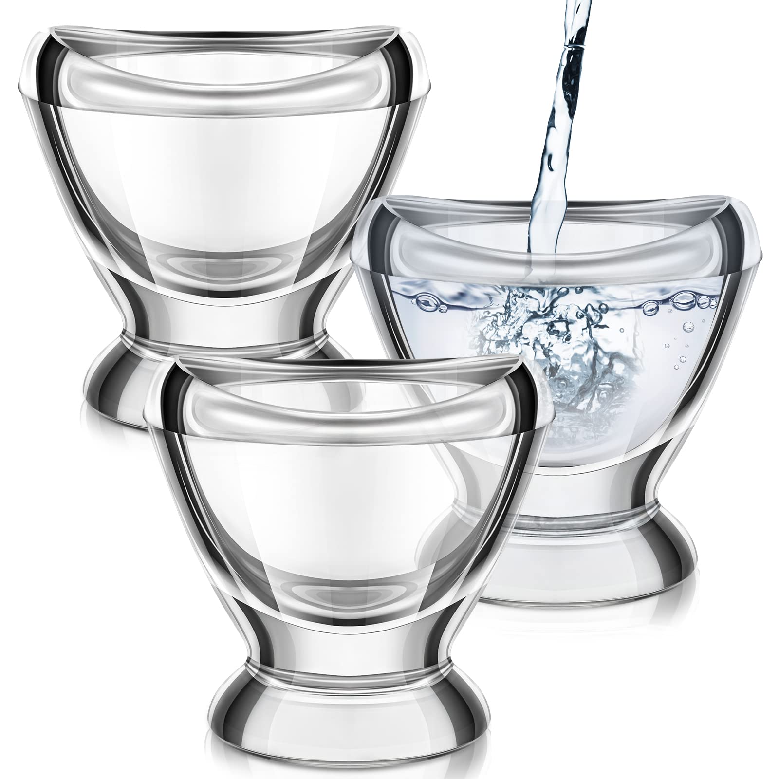 3 Pcs Glass Eye Wash Cup Transparent Eye Cup Eye Washing Cup Clear Eye Flush Cup Eye Washing Kit Portable Eye Rinsing Cup for Home Travel Use-image-46
