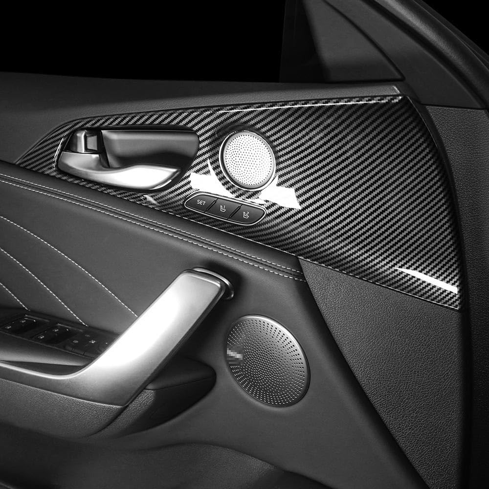 Inner Door Panel Compatible with Kia Stinger 2018-2023 Accessories, Scratch Resistant Accessories for Your Car (Carbon Fiber Pattern)