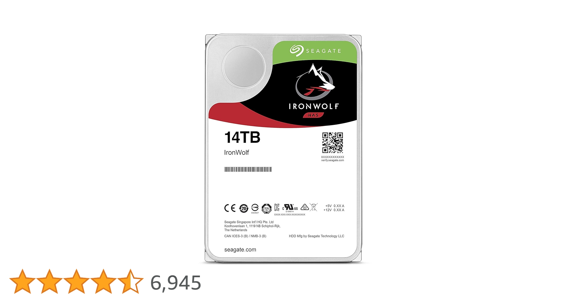 ［新品未使用] Seagate IronWolf Pro 14TB HDD Amazon.com: Seagate IronWolf Pro ST14000NE0008 14 TB Hard