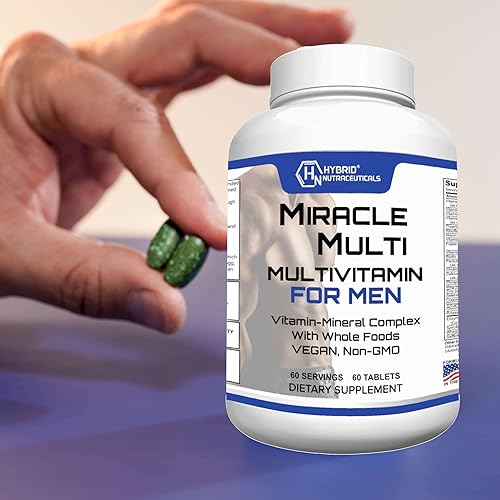 Miniatura 9 de MiracleMulti Best Multivitamínico para hombres, suplemento vitamínico y mineral con probióticos, mezcla de enzimas superalimentarias apoyo para