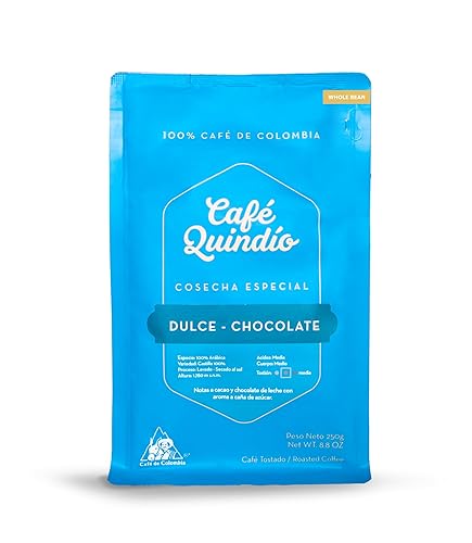 Cafe Quindio Specialty Harvest Café tostado 250 g 8.8 oz 0.6 libras, café 100% arábica colombiana Excelso, café de origen único microlote, cultivo