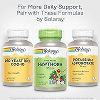 Vista 6 de SOLARAY Hawthorn Berry Cápsulas de 1050 mg, suplemento de Hawthorne para función cardiovascular y apoyo a la circulación, garantía de devolución