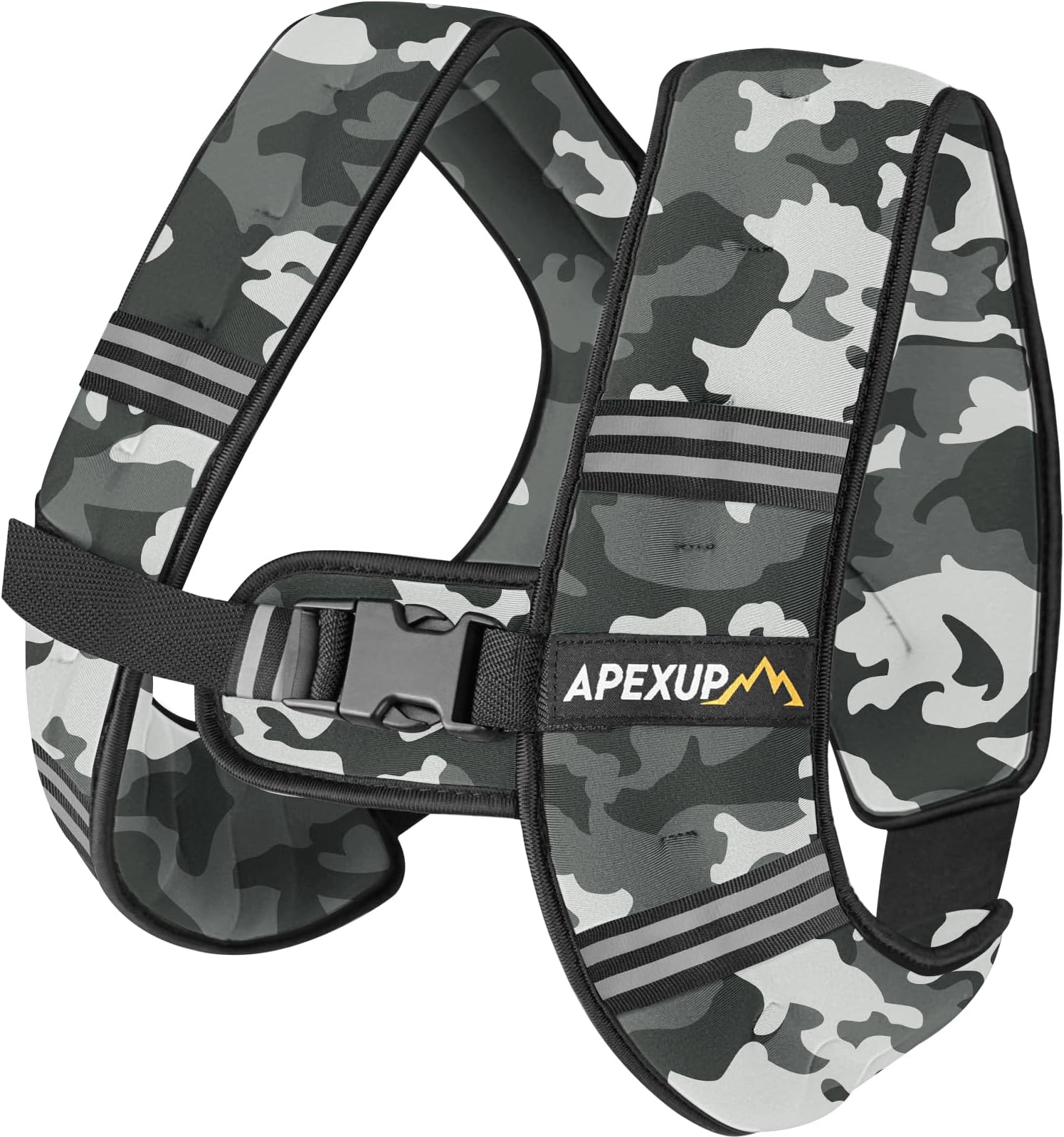 APEXUP Weighted Vest Men 5lbs/10lbs/15lbs/20lbs/25lbs/30lbs Weights with Reflective Stripe, Weighted vest for Women Workout Equipment for Strength Training Running