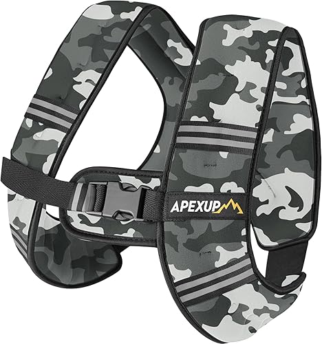 Miniatura 23 de APEXUP - Chaleco con peso de 5, 10, 15, 20, 25 y 30 libras para hombre y mujer, con rayas reflectantes, equipo para entrenamiento de fuerza y correr