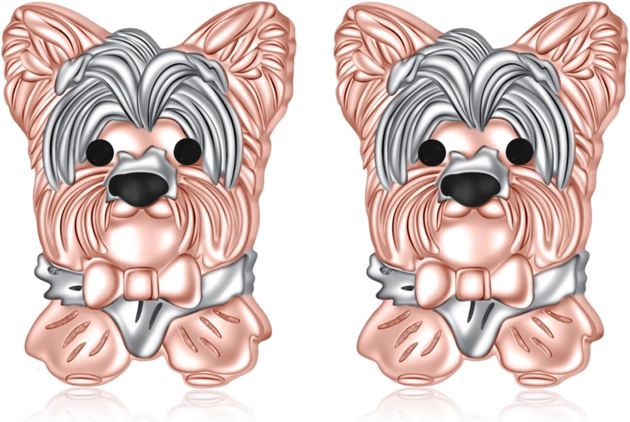 925 Sterling Silver Squirrel Bunny Earrings Easter Gift Cute Animal Stud Earrings Jewelry Birthday Gifts for Women