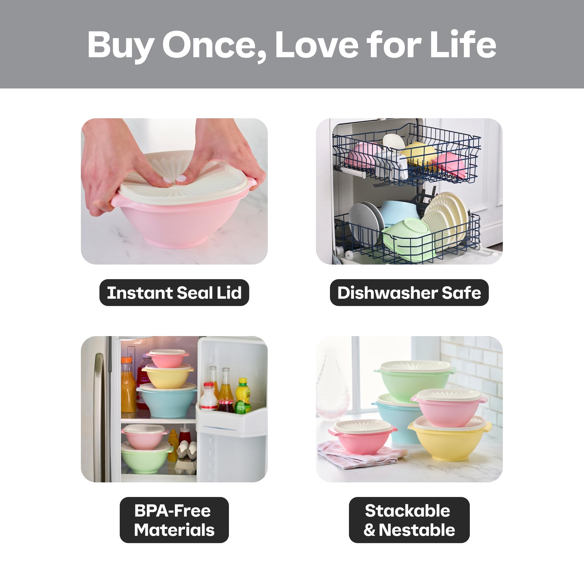 Amazon｜Tupperware Heritage Collection 10 Piece Food Storage