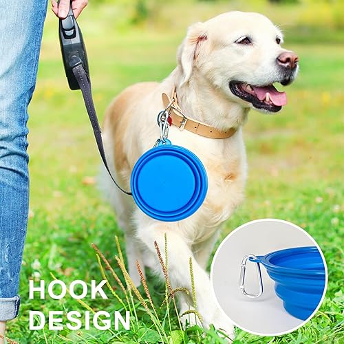 Miniatura 4 de Tapete de comida para perros para comida y agua, tapete de silicona impermeable para alimentación de mascotas para suelos con cuenco plegable para