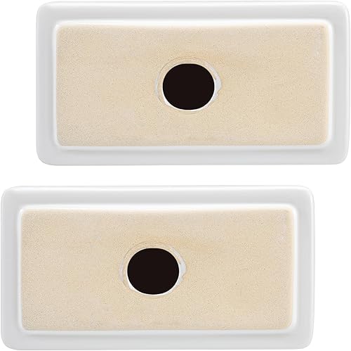 Miniatura 5 de Toallero de cerámica de porcelana blanca para barra de toalla, soporte para poste de soporte de azulejos, juego de azulejos de mediados de siglo,