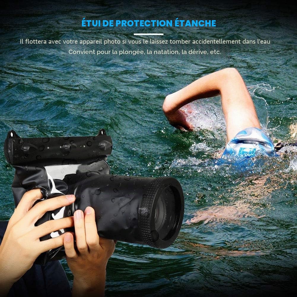 Goshyda Sac de boîtier étanche pour Appareil Photo pour Reflex numérique , étui de boîtier sous-Marin HD Pochette de Sac Sec pour la plongée à la dérive