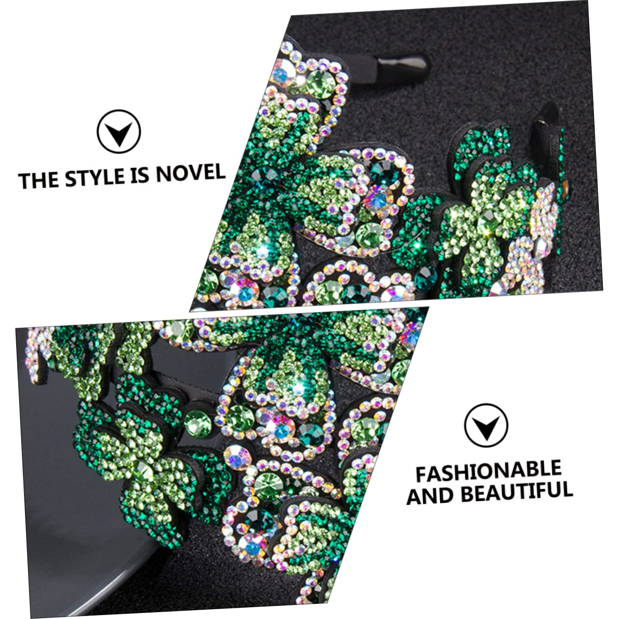 FOMIYES 2stücke Rhinestone Haarreif Für Damen Rutschfester Haarschmuck Mit Kristallen Elegantes Accessoire Für Besondere Anlässe Und Alltag Für Verschiedene Frisuren Und Jeden Look