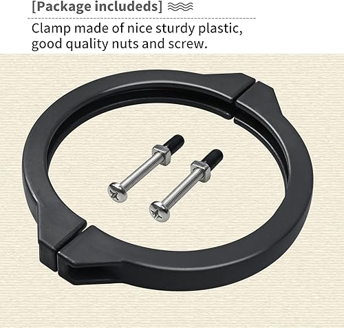 Miniatura 5 de Vsttar Parte # 152165 y 1521656, conjunto de abrazadera de válvula de filtro de arena de 1-12 pulgadas con reemplazo de tornillo y tuerca, se adapta
